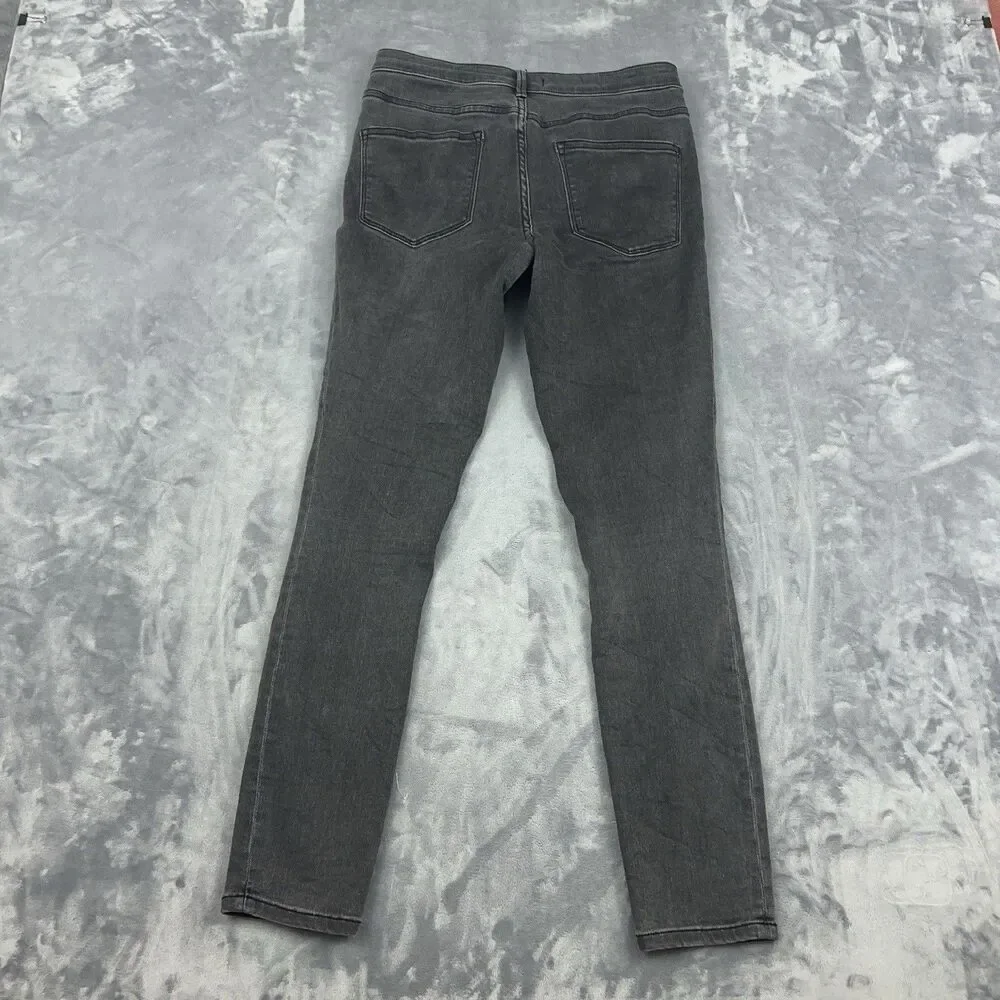 Pilcro and the Letterpress Anthropologie Mid-Rise Skinny Jean Faded Black 29X28